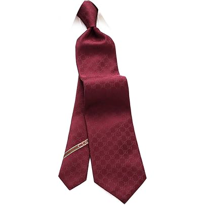 Amazon.co.jp: (グッチ) GUCCI グッチネクタイレッド GG柄 GUJ-825